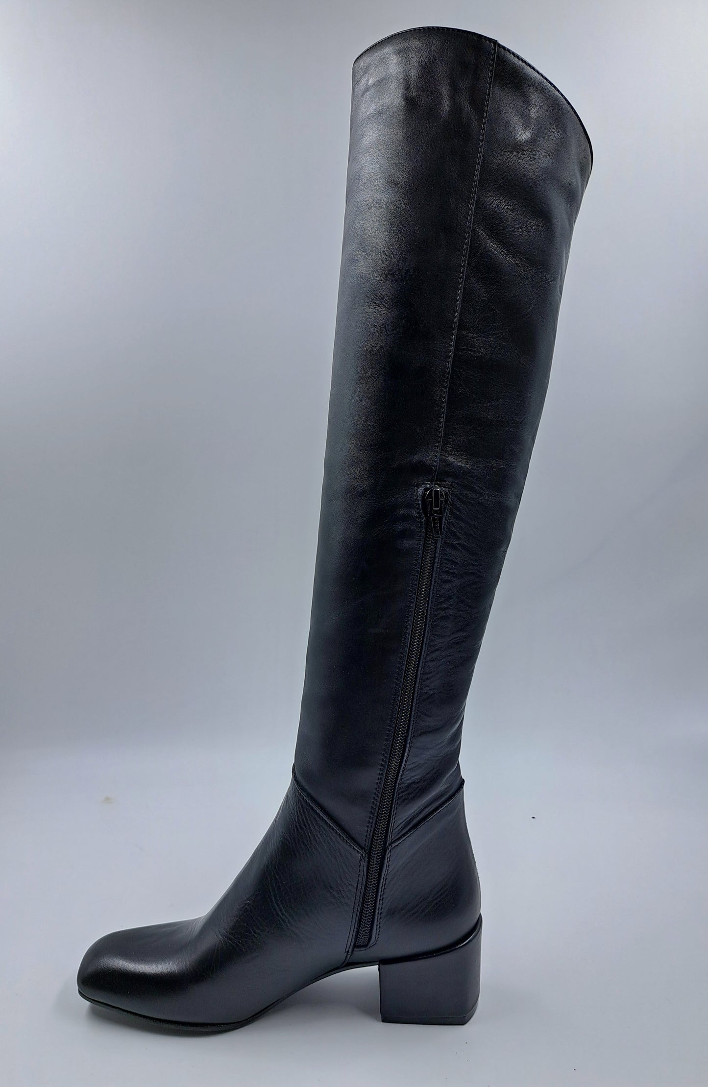 STIVALI IN PELLE GAMBALE ALTO