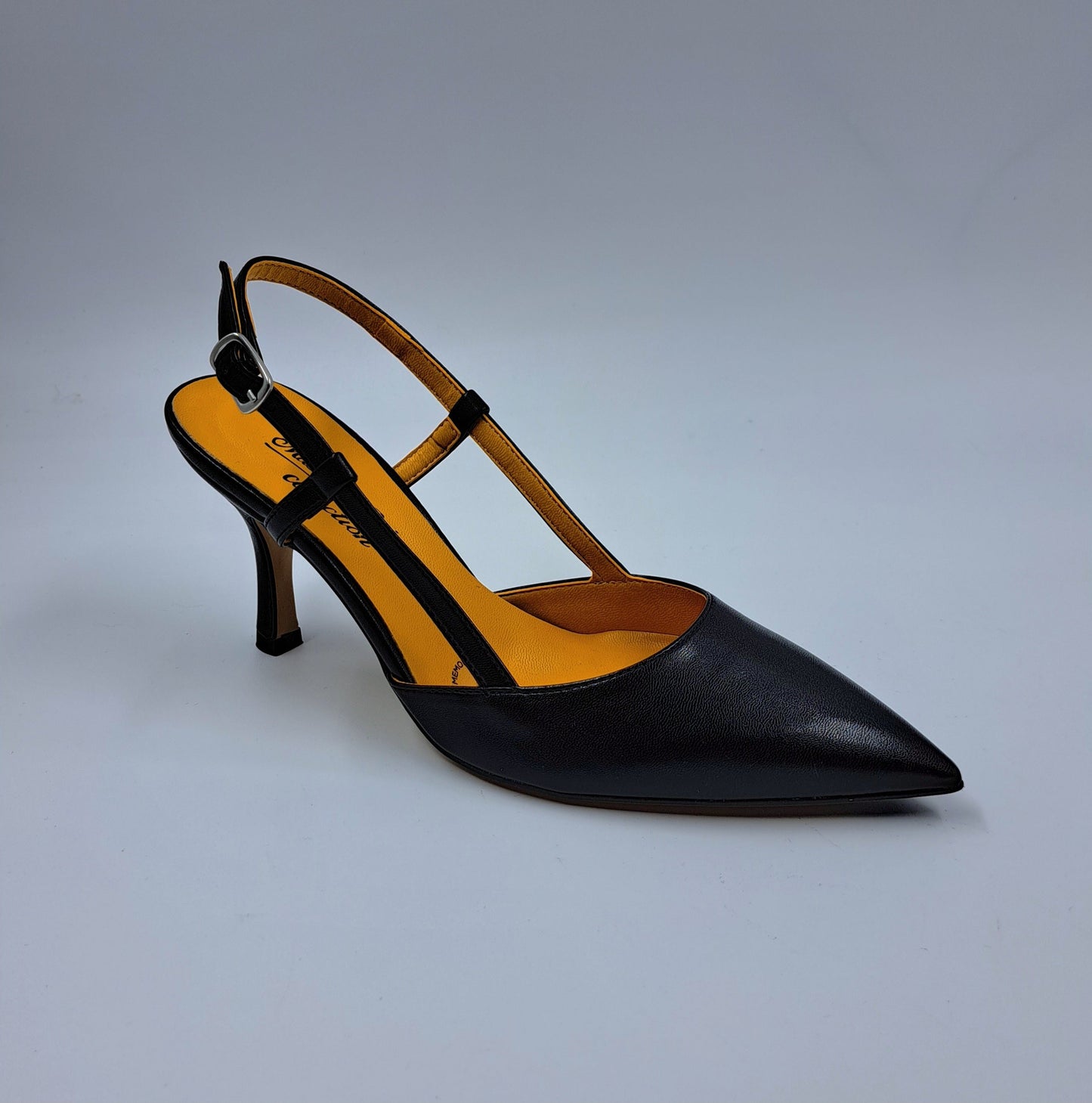 DECOLLETE' MARA PALMAS SLINGBACK NERO