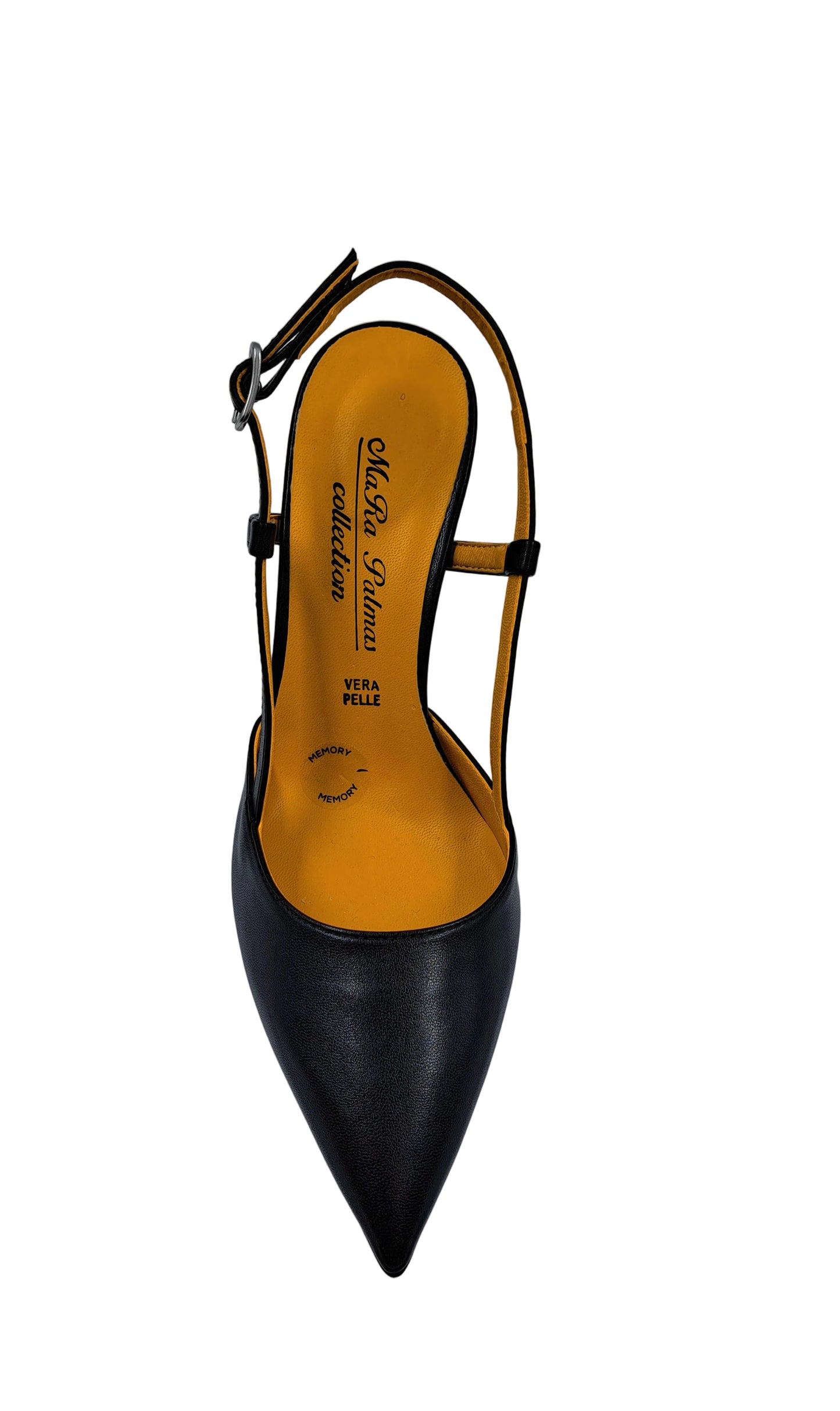 DECOLLETE' MARA PALMAS SLINGBACK NERO