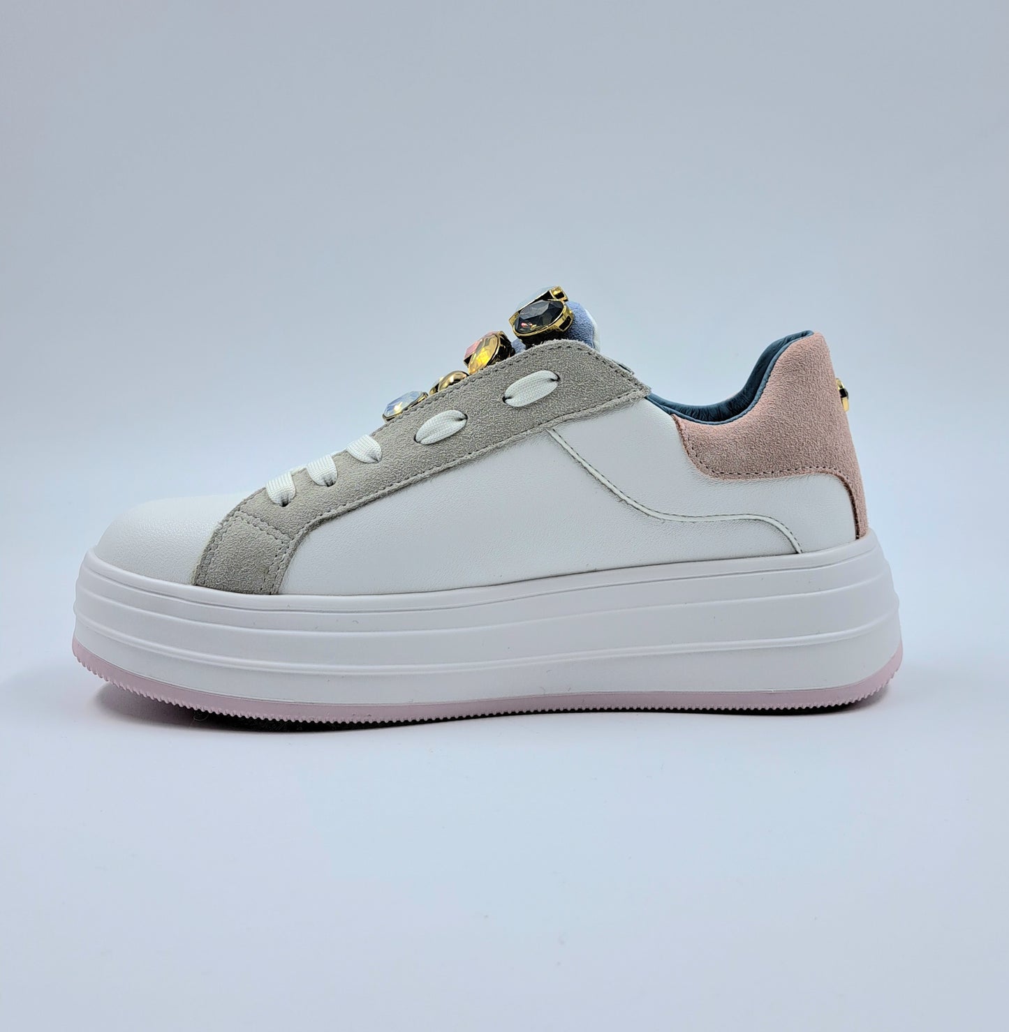 SNEAKERS LIA APEPAZZA CON PIETRE E STRASS