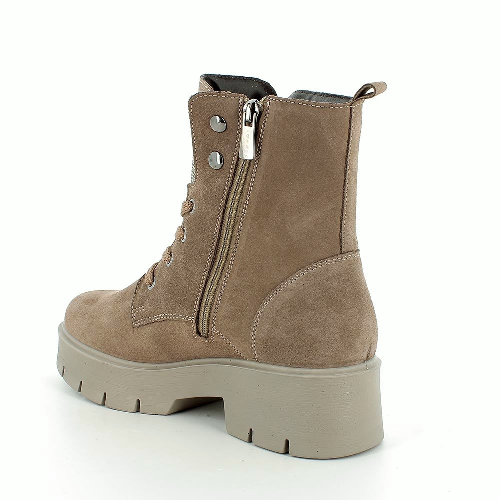 ANFIBI PELLE SCAMOSCIATA STRASS IGI&CO FANGO