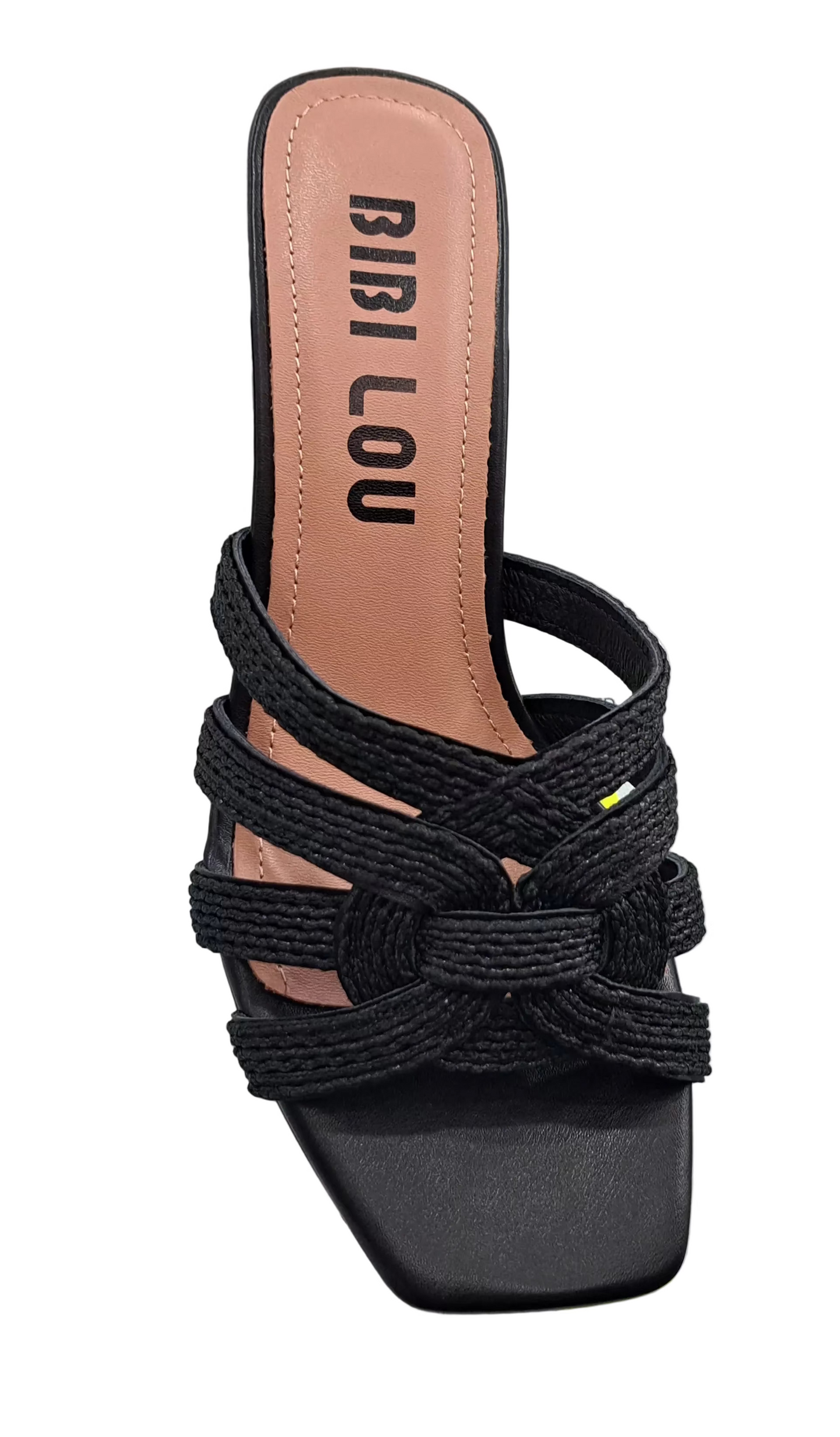 SANDALI TESSUTO INTRECCIATO BIBI LOU NERO