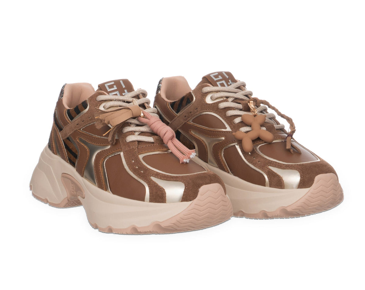 SNEAKERS PELLE DALIA GIO+ PELLE MARRONE