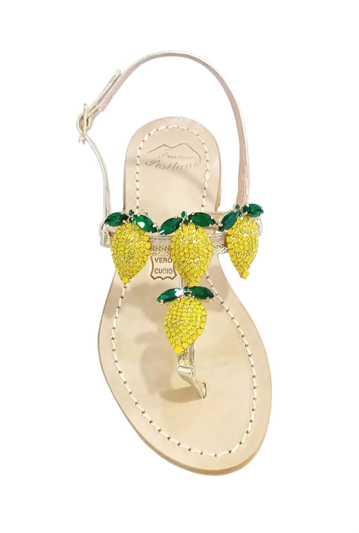 SANDALI MODA POSITANO INFRADITO LIMONI GIALLI