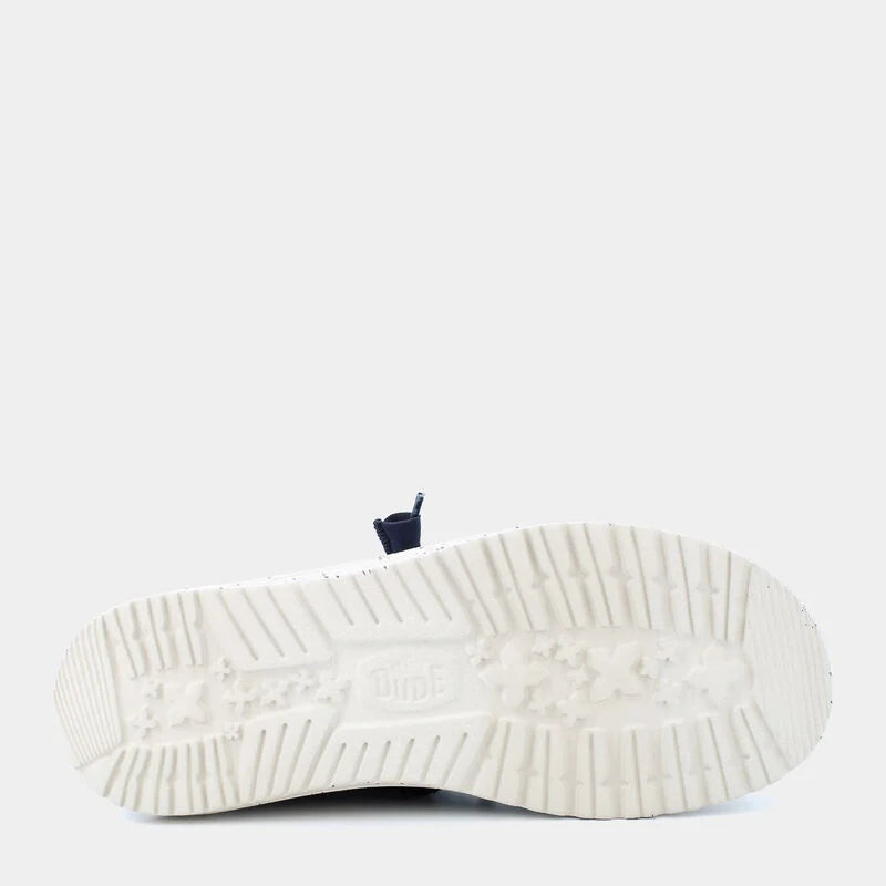 MOCASSINI WALLY WASHED CANVAS HEY DUDE TESSUTO NAVY