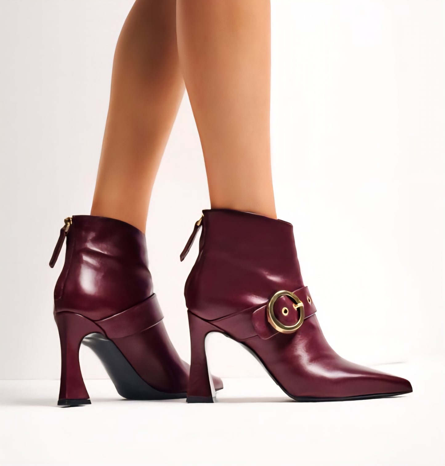 STIVALETTI BORDEAUX ALBANO MAXI FIBBIA