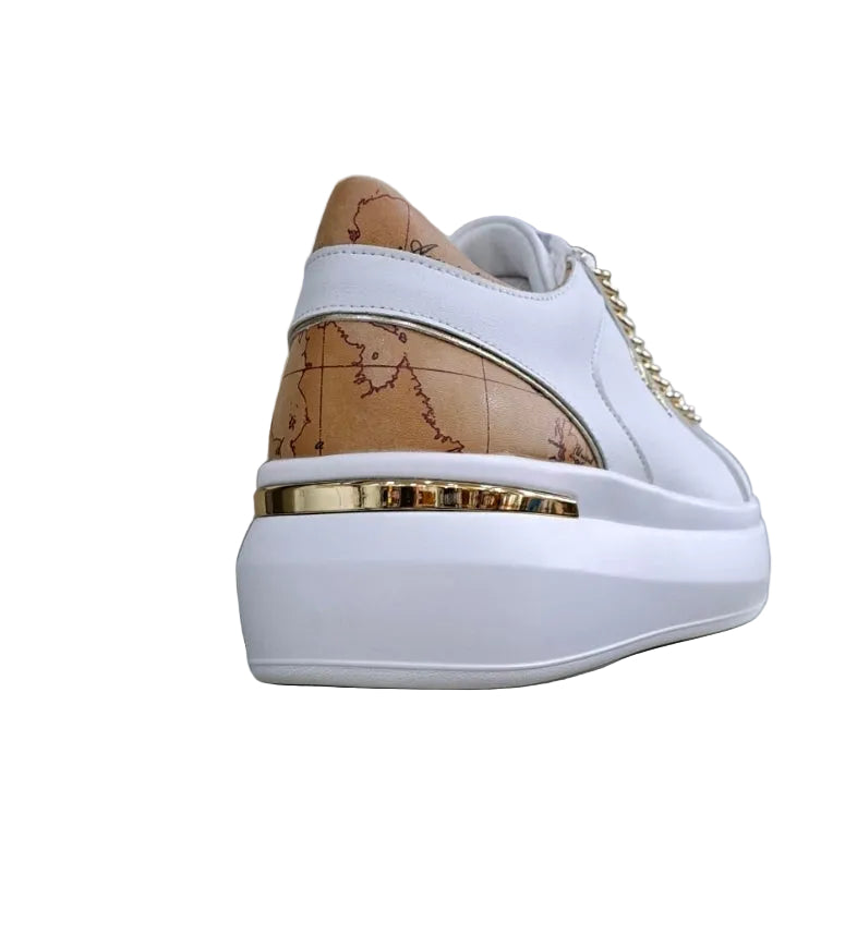 SNEAKERS CATENA GOLD ALVIERO MARTINI WHITE