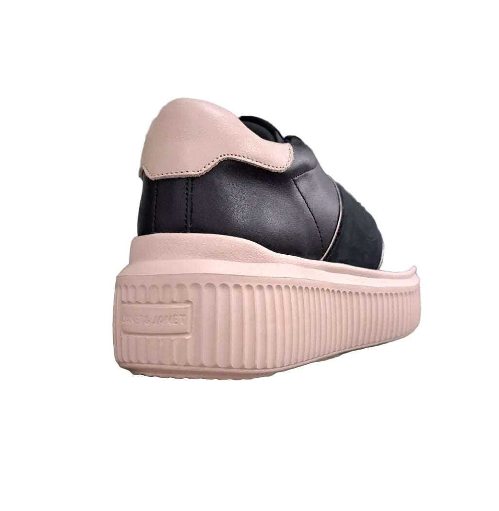 SNEAKERS PELLE JANET&JANET NERO