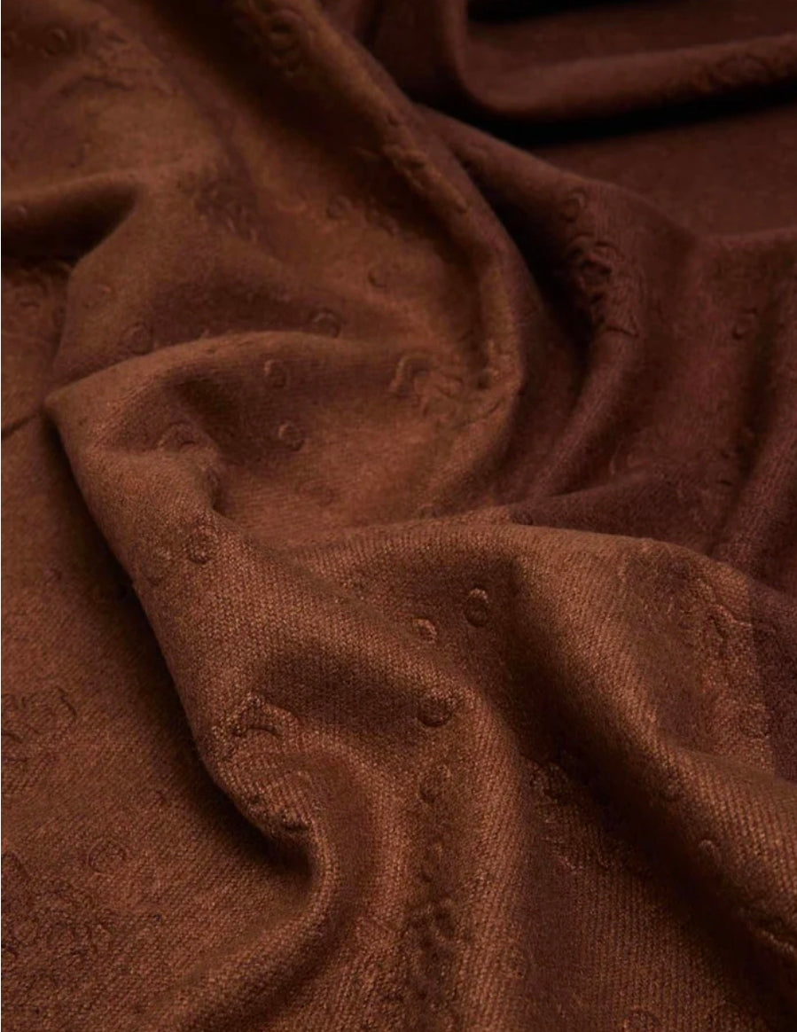 SCIARPE GUESS ALL LOGO MARRONE