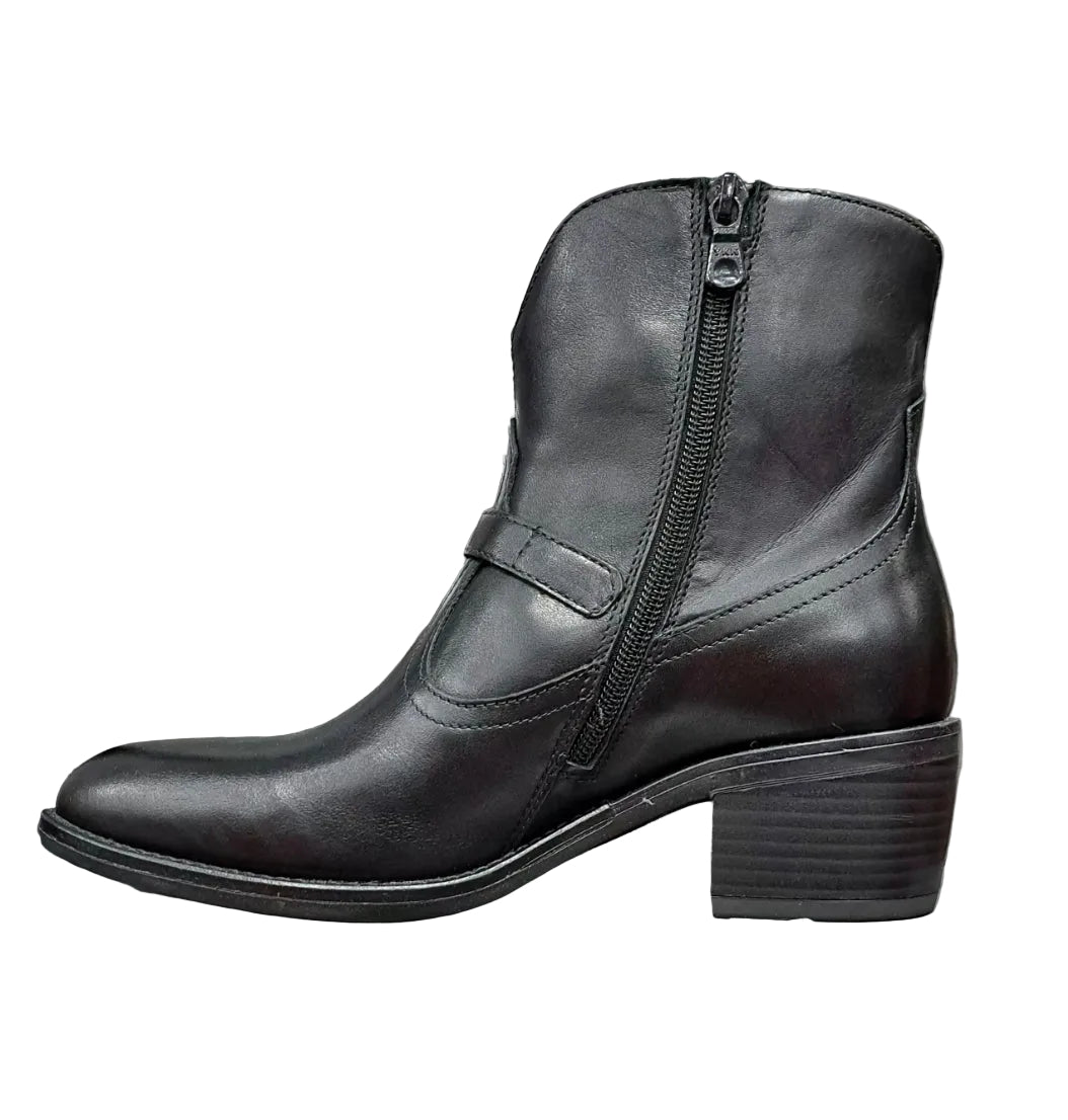 STIVALETTI PELLE TEXAN NEROGIARDINI NERO