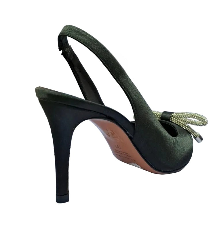DECOLLETE' RASO SLINGBACK ALBANO FIOCCO STRASS