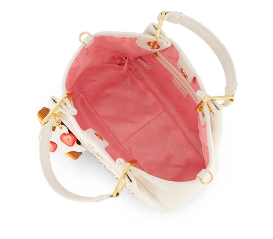 BORSE A MANO EMY BRACCIALINI GATTO SILVESTRO BIANCA MEDIA