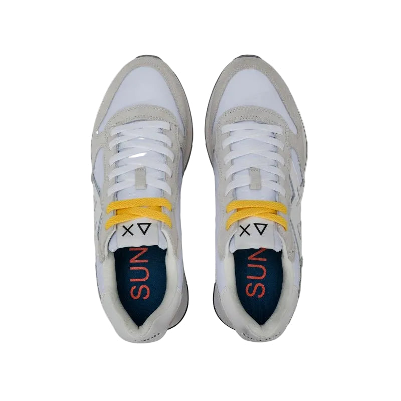 SNEAKERS SUN68 UOMO JAKI BICOLOR BIANCO