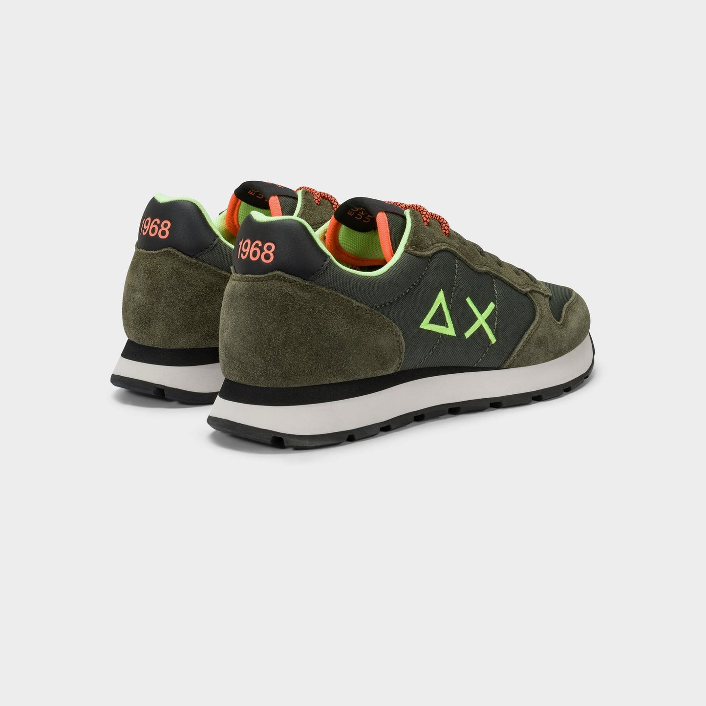 SNEAKERS TOM FLUO SUN68 MILITARE SCURO