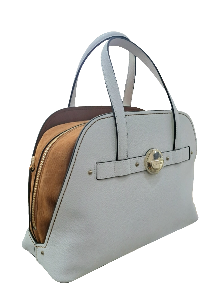 BORSE A MANO MAYA PELLE BIANCA CROMIA