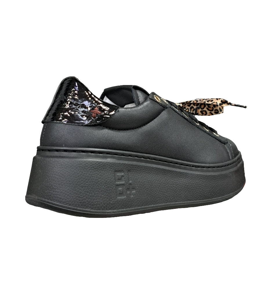 SNEAKERS GIO+ COMBI PELLE NERA CHARMS