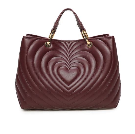 BORSE A MANO BETH MATELASSE' BRACCIALINI CUORE BORDEAUX GRANDE
