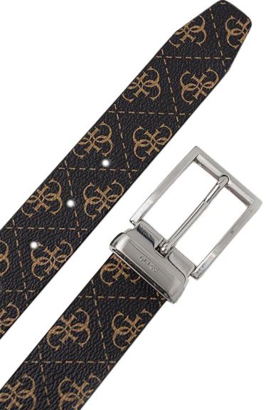 CINTURE REVERSIBILE GUESS MARRONE NERA