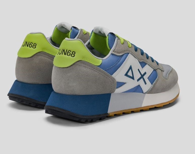 SNEAKERS JAKI 2.0 BICOLOR SUN68 GRIGIO CHIARO
