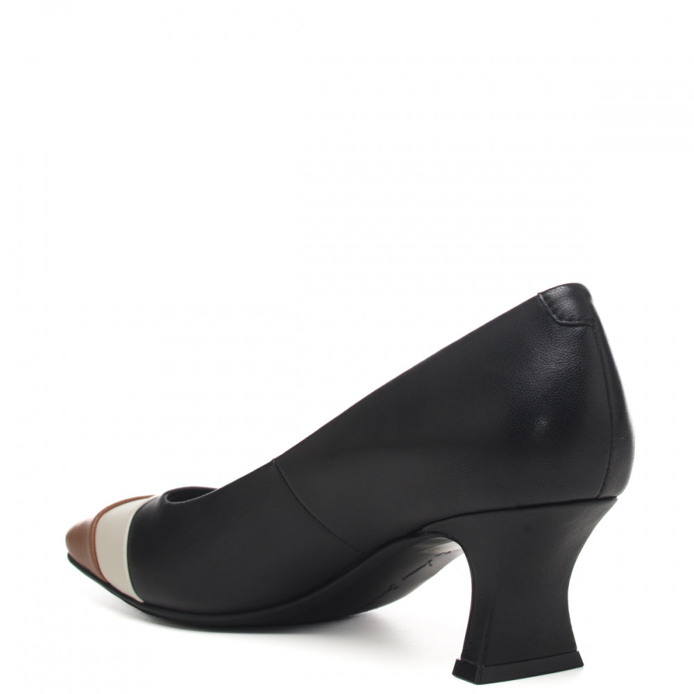 DECOLLETE' PELLE BICOLOR