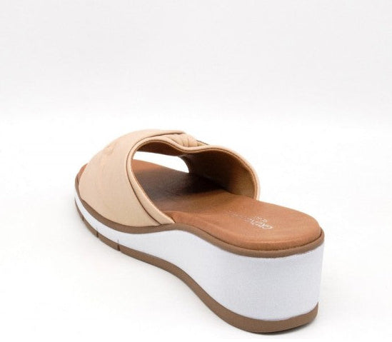 SANDALI FLOK GRUNLAND PELLE CIPRIA DECORAZIONE STRASS