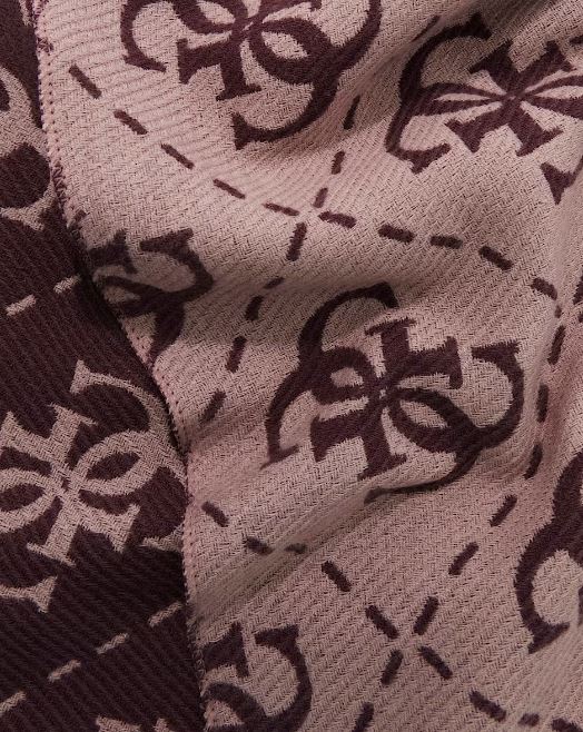 SCIARPE NOLANA GUESS MAXI LOGO ROSA VINACCIO