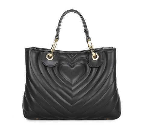 BORSE A MANO BETH MATELASSE' BRACCIALINI CUORE NERA MEDIA