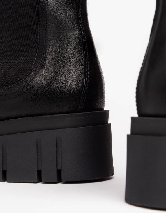 TRONCHETTI CHELSEA PELLE NEROGIARDINI NERO