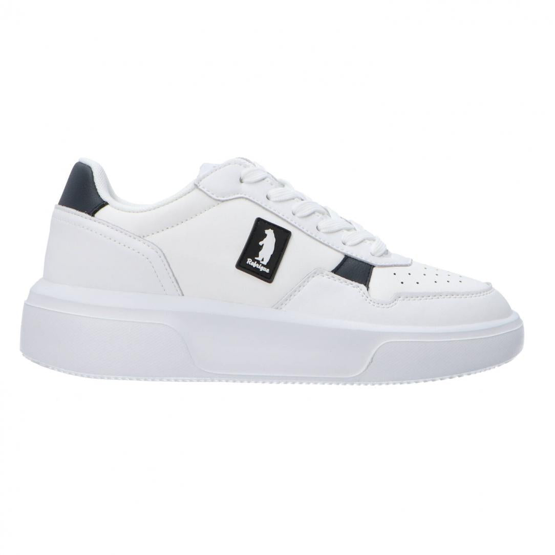 SNEAKERS BIANCA DETTAGLI BLU