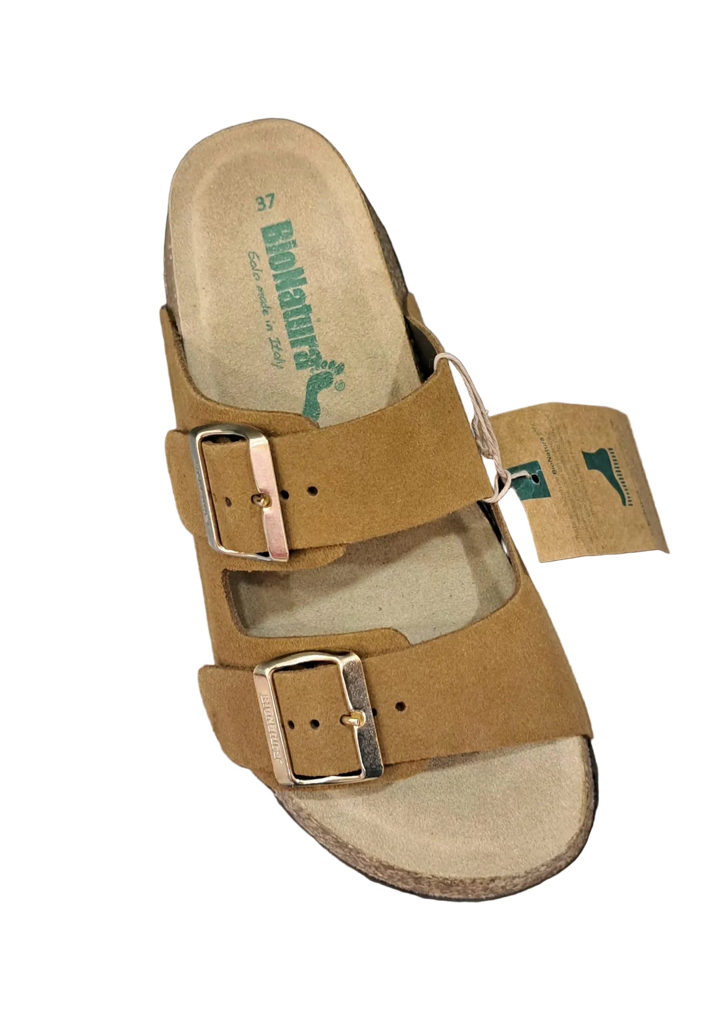 SANDALO BIONATURA CON DOPPIA FASCIA CAMMELLO