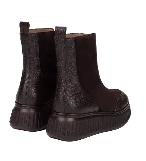 STIVALETTI PELLE SCAMOSCIATA MORBIDA XFLY 02 WONDERS COFFE ZIP