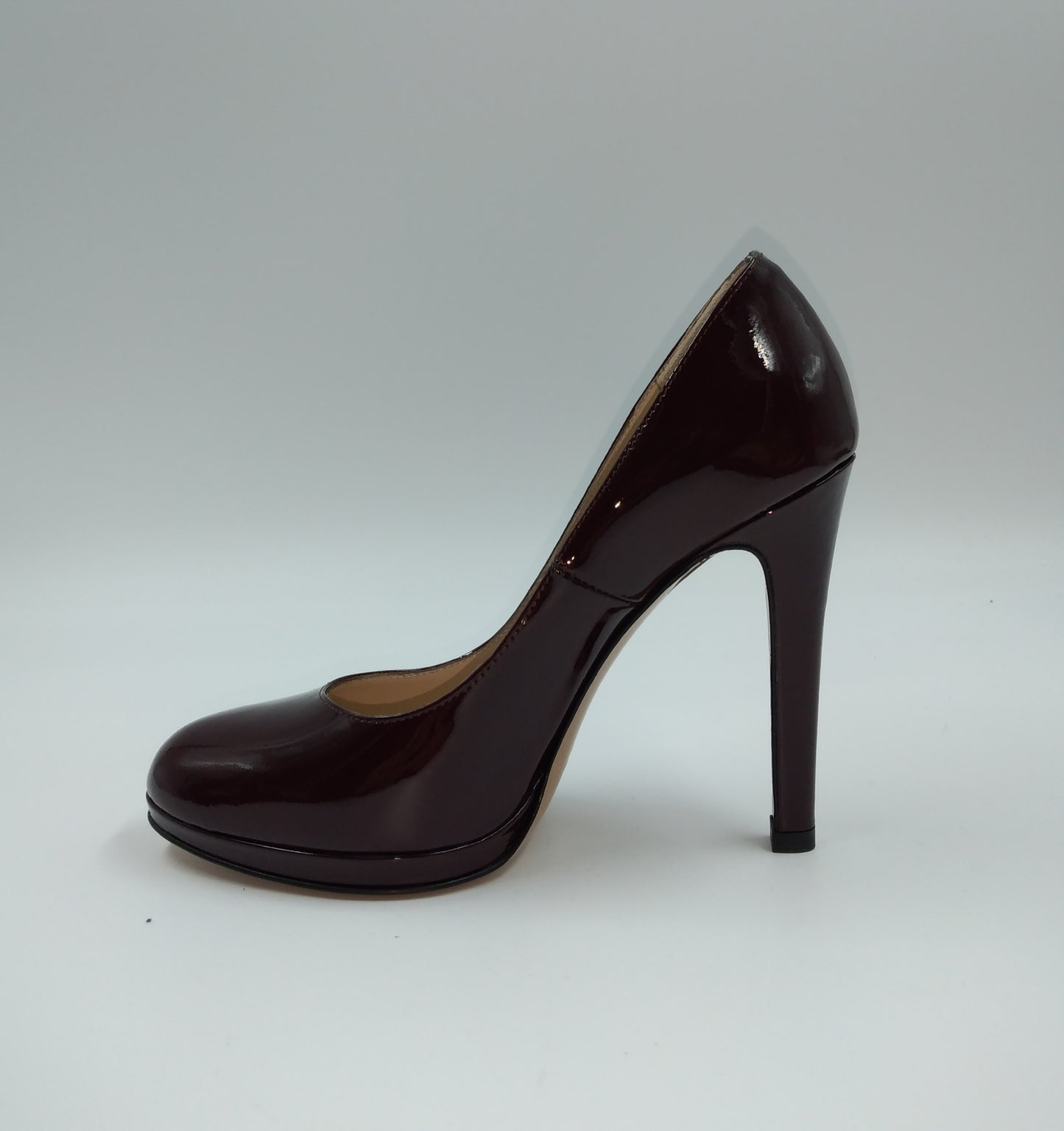 DECOLLETE PELLE VERNICE BORDEAUX