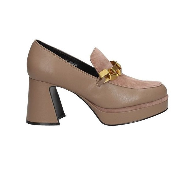 MOCASSINI PELLE CAMOSCIO APPLICAZIONE METALLICA ORO