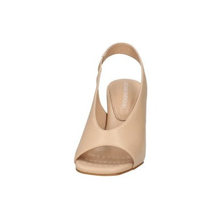 SANDALI PELLE SPUNTATI TACCO SQUADRATO NUDE