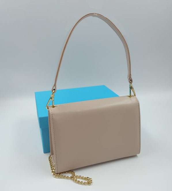 POCHETTE SQUADRATA NUDE ROSATO