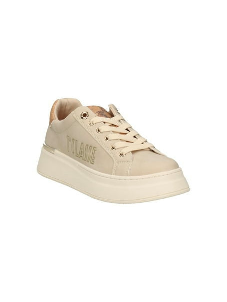 SNEAKERS LOGO LATERALE TAUPE