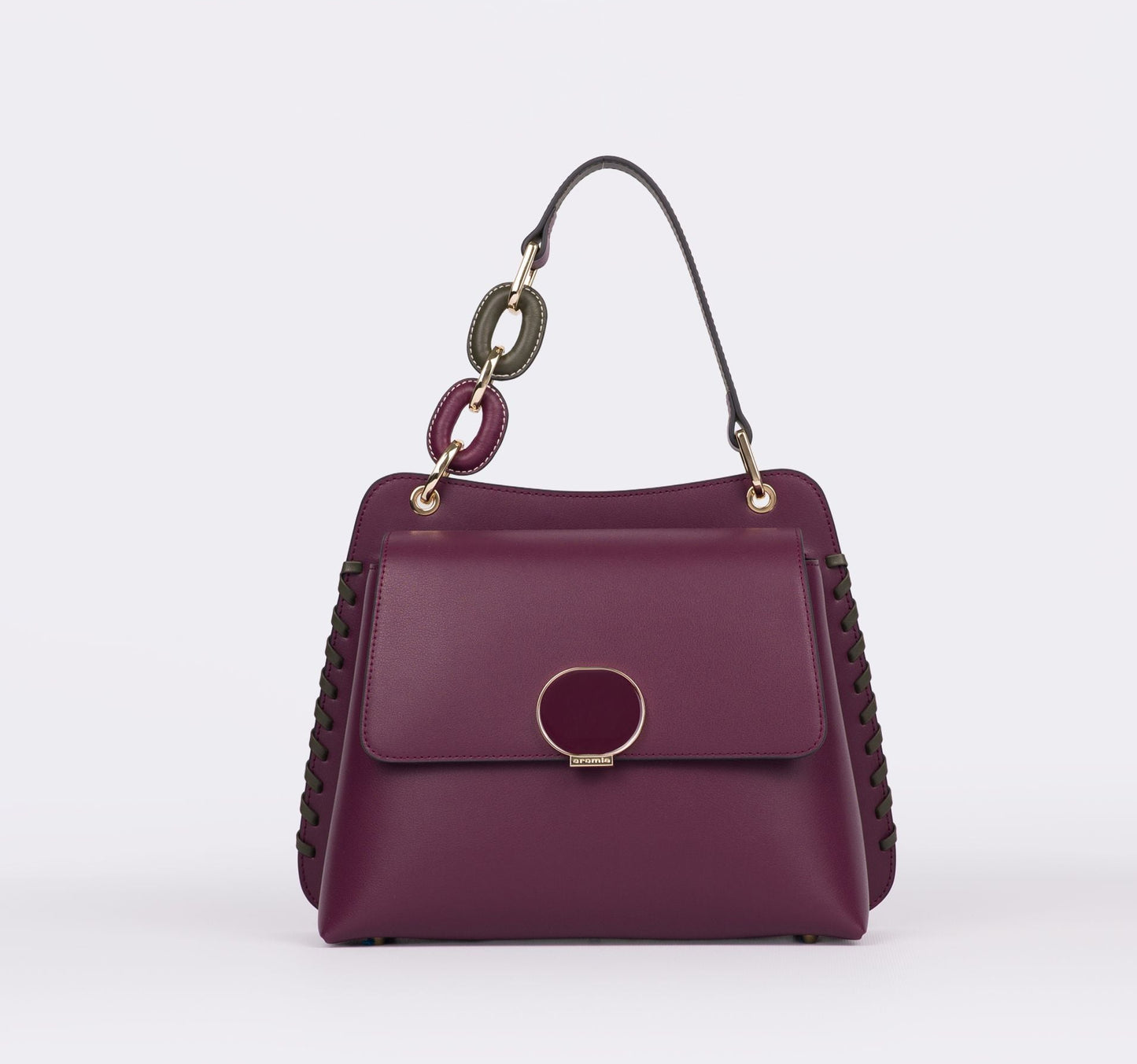 BORSE A SPALLA CLARISSA CROMIA PELLE CHERRY