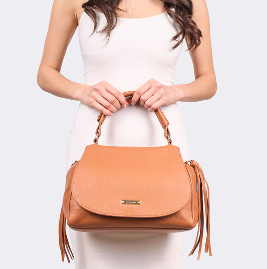 BORSA A MANO PELLE CROMIA REEF CUOIO