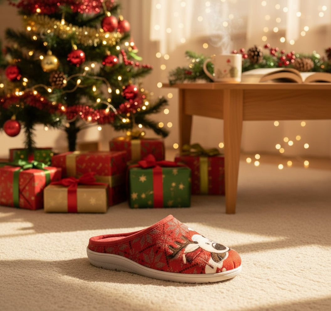 PANTOFOLE NATALE RENNA