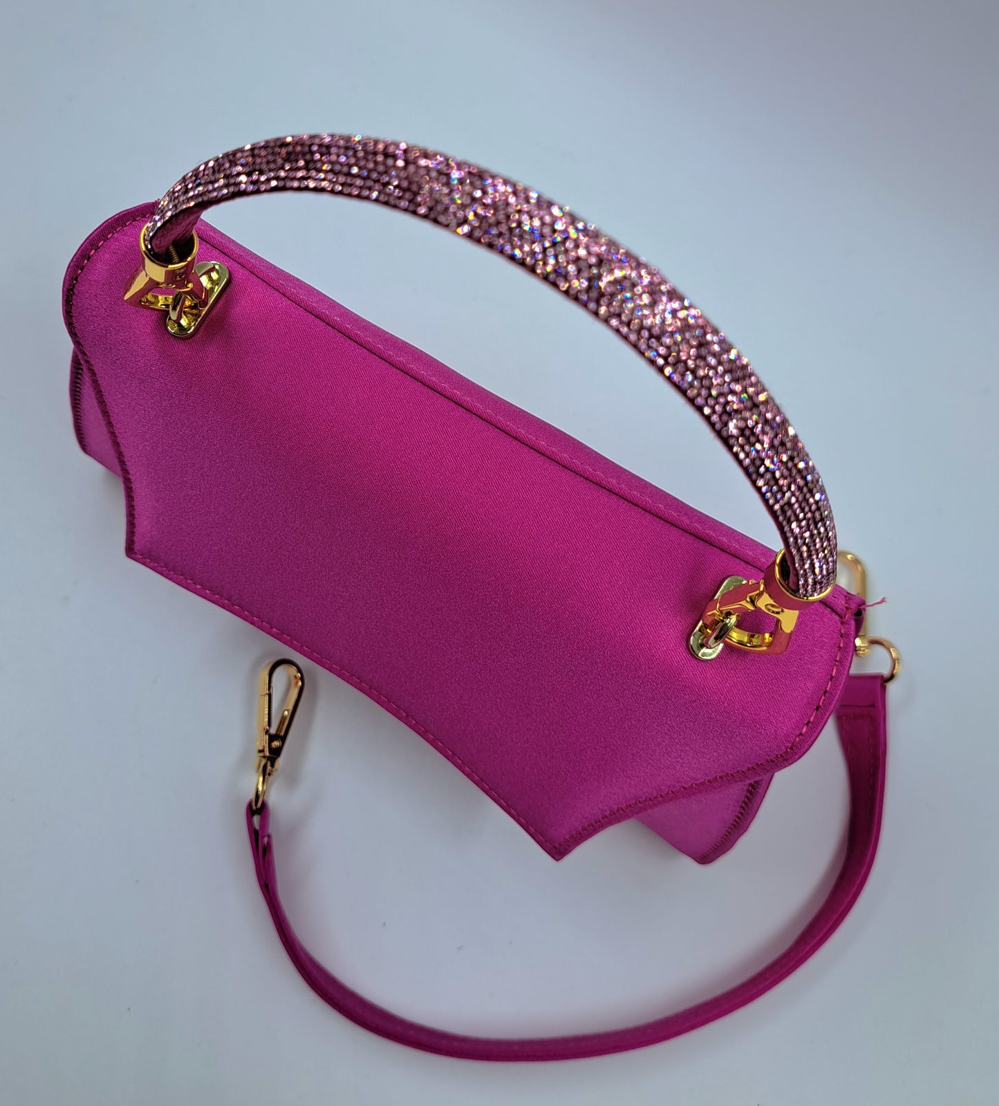 POCHETTE IN RASO FUXIA