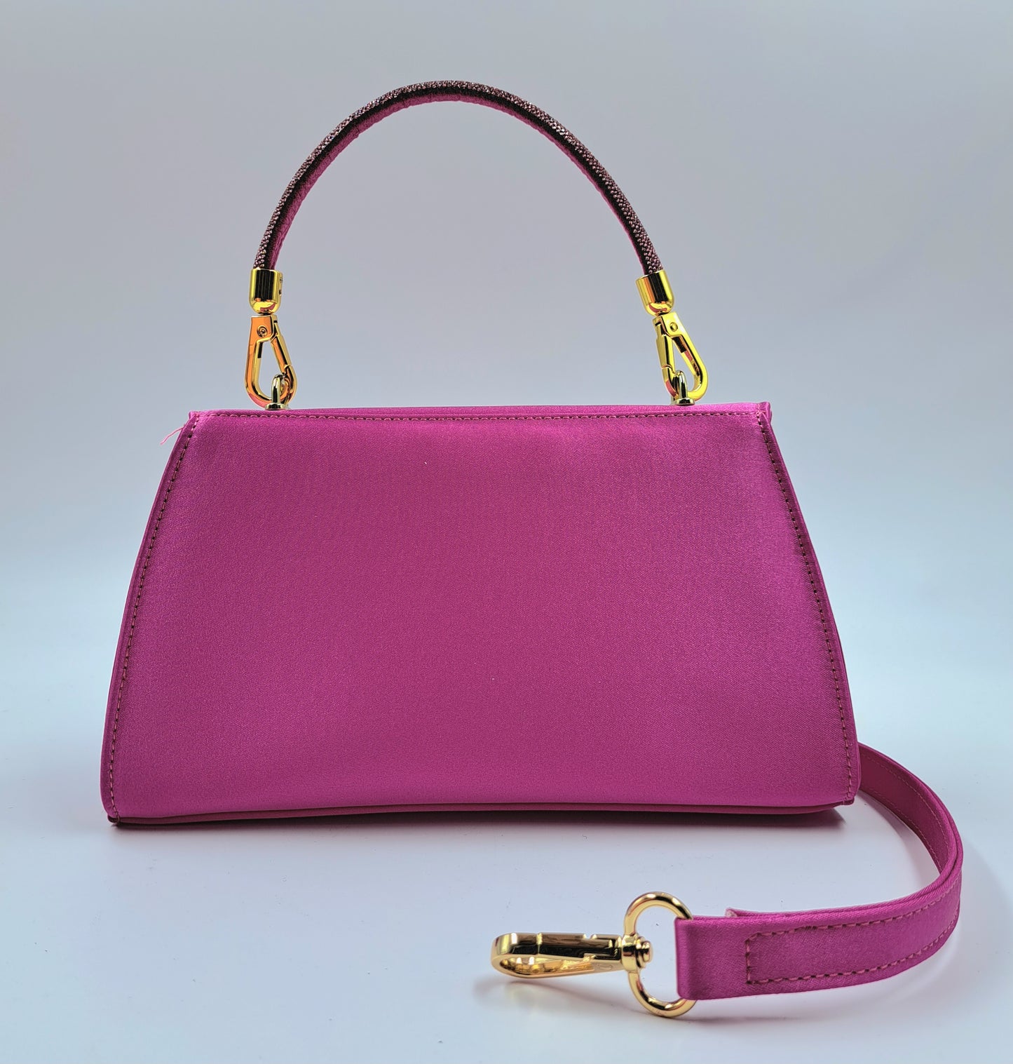 POCHETTE IN RASO FUXIA