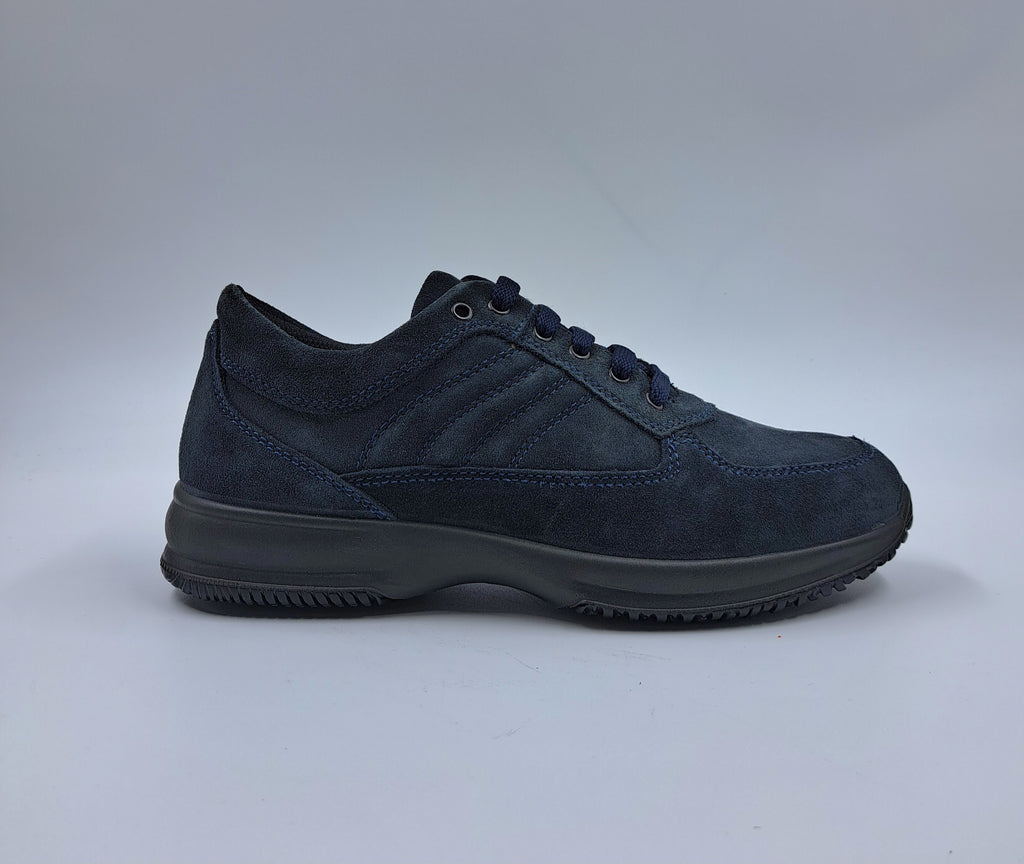 SNEAKERS FLESSIBILI CAMOSCIO BLU