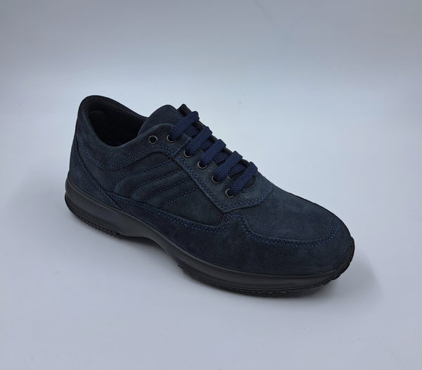 SNEAKERS FLESSIBILI CAMOSCIO BLU