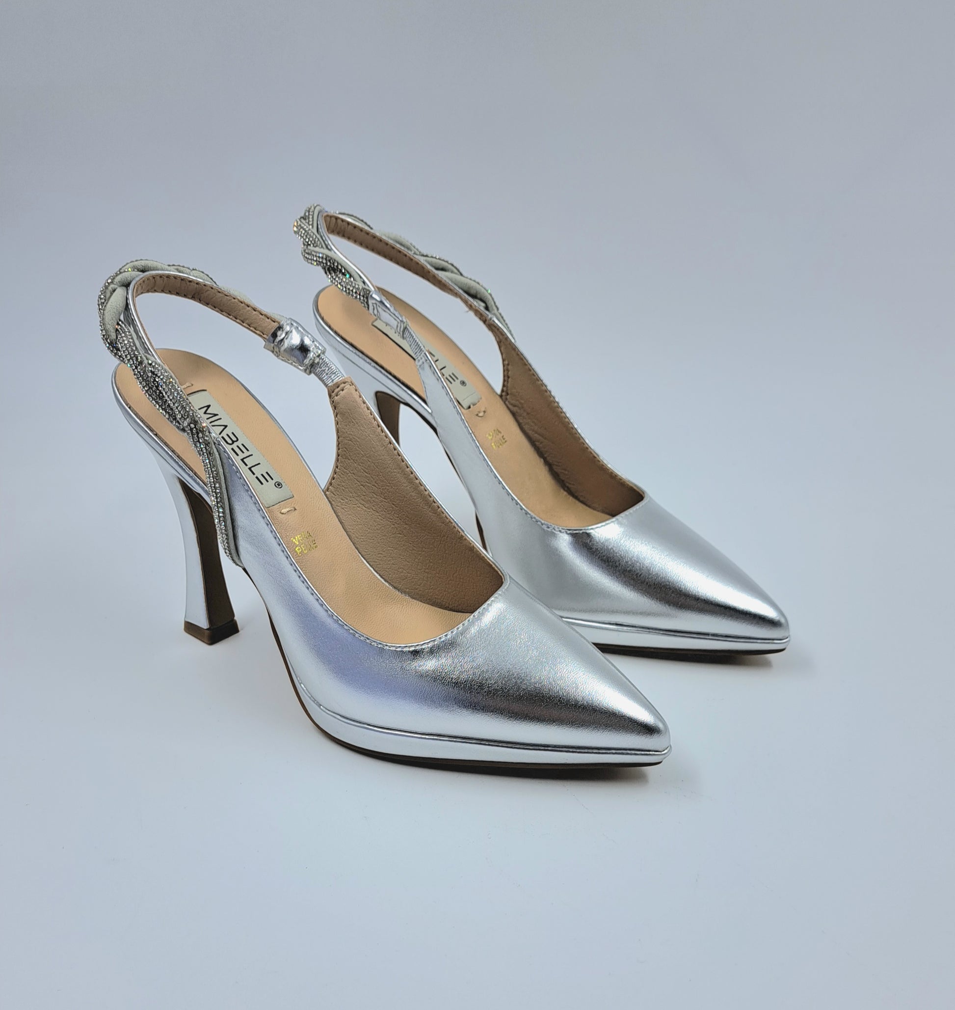 SANDALI MIABELLE SLINGBACK PLATEAU STRASS – CITRO CALZATURE