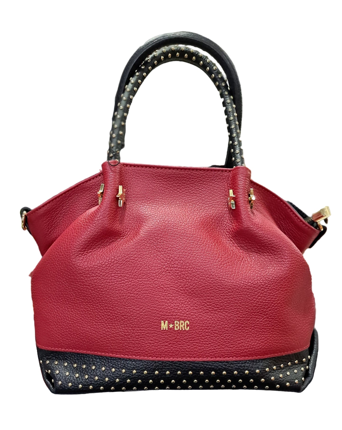 BORSE A MANO CHIODO PELLE  M*BRC BY MASSIMO BRACCIALINI ROSSO MEDIA