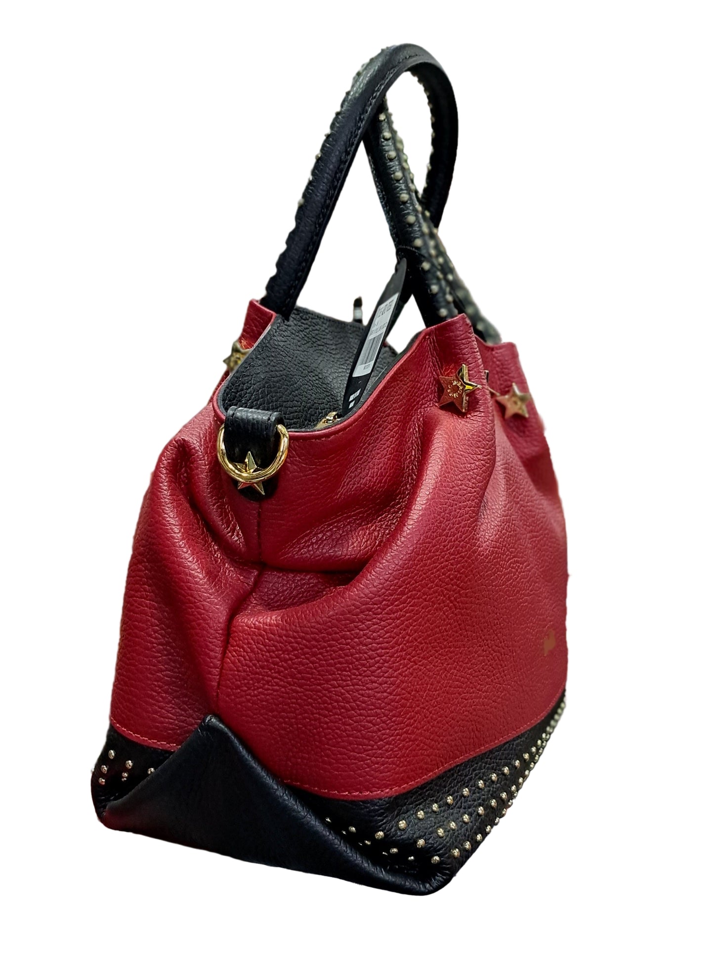 BORSE A MANO CHIODO PELLE  M*BRC BY MASSIMO BRACCIALINI ROSSO MEDIA