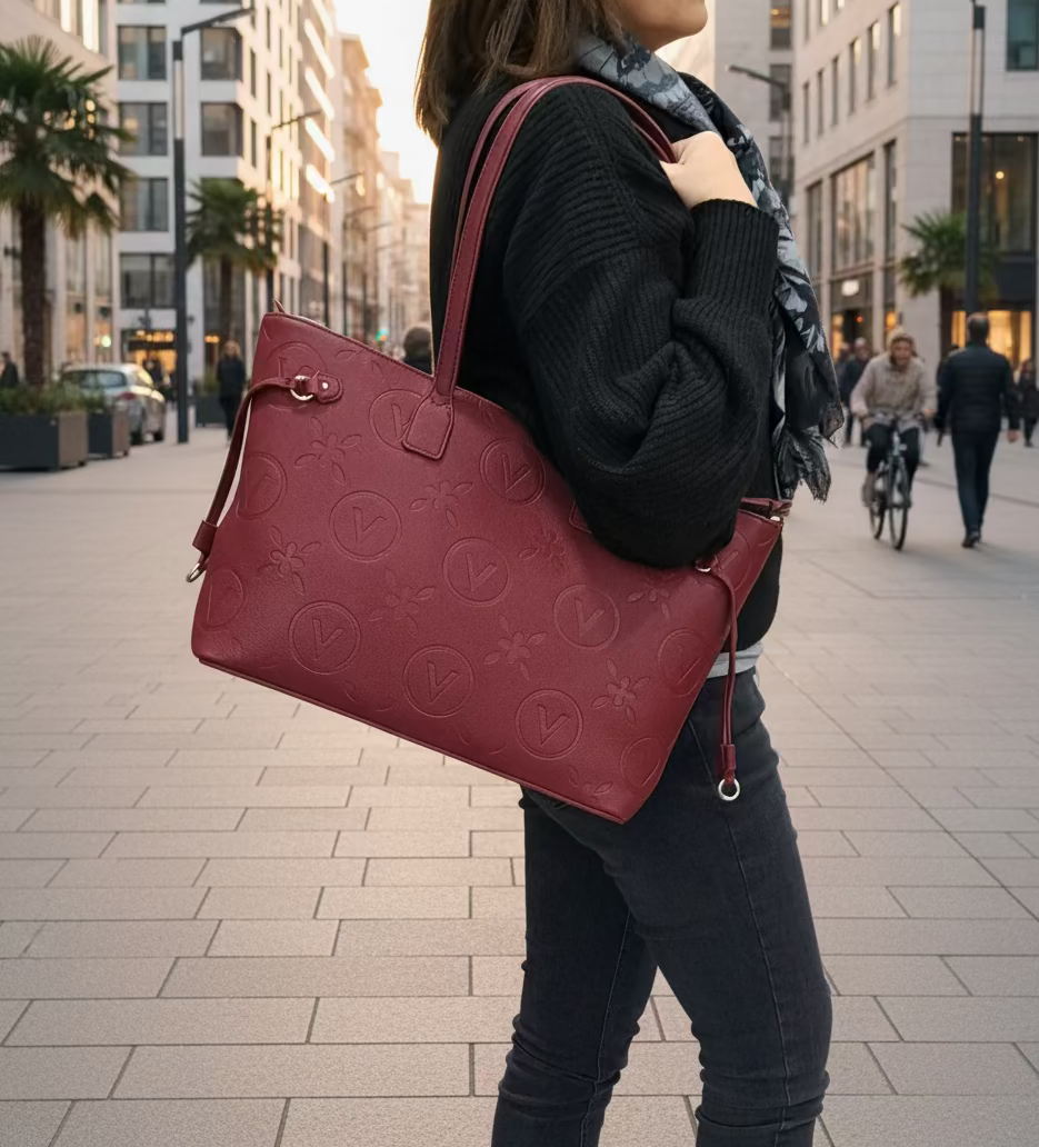 BORSE SHOPPING SAMBA RE VALENTINO BY MARIO VALENTINO BORDEAUX