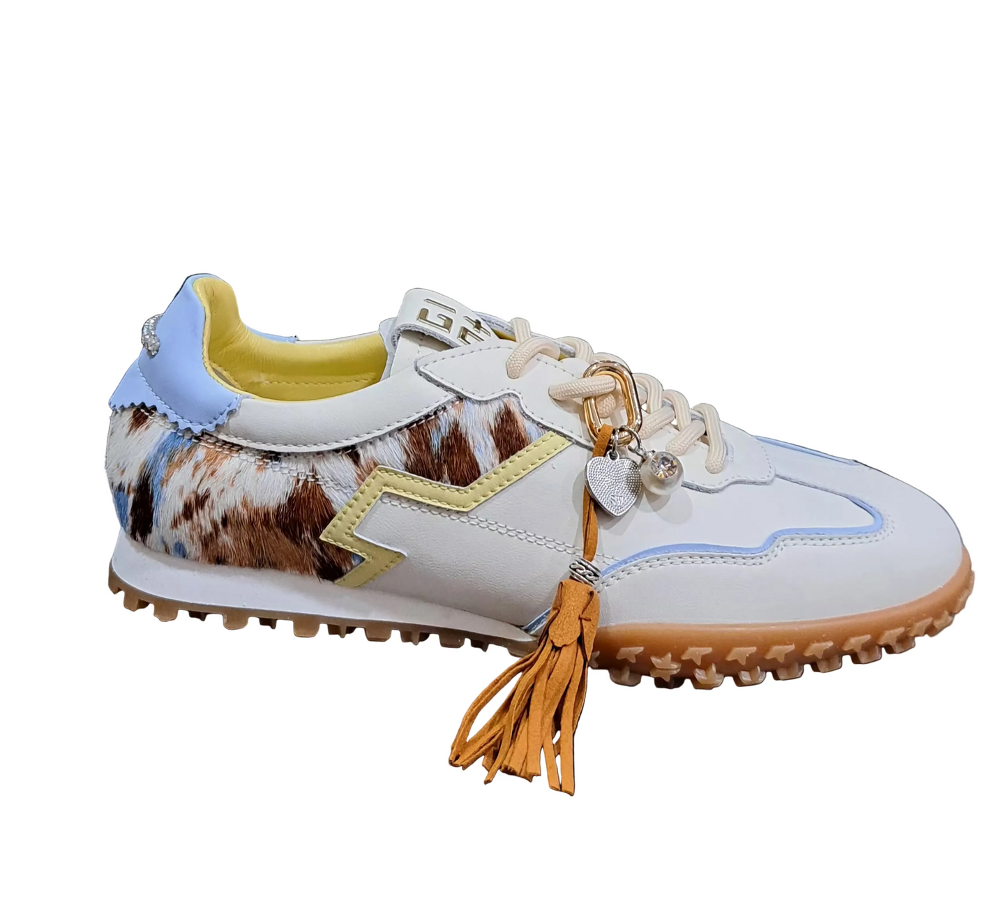 SNEAKERS PELLE GIO+ INSERTO MUCCA