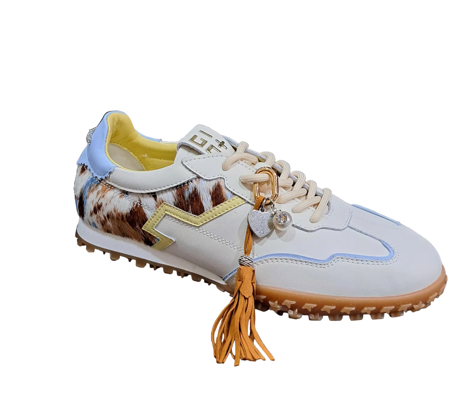 SNEAKERS PELLE GIO+ INSERTO MUCCA