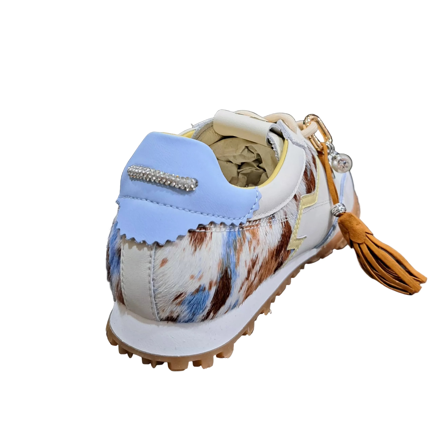 SNEAKERS PELLE GIO+ INSERTO MUCCA